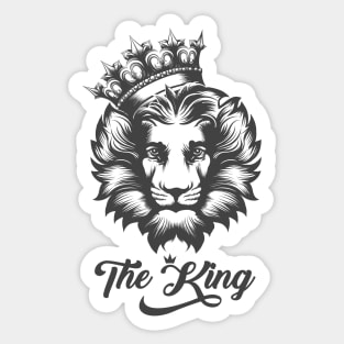 The Lion King Tattoo.The Head Of A Lion In The Crown Sticker